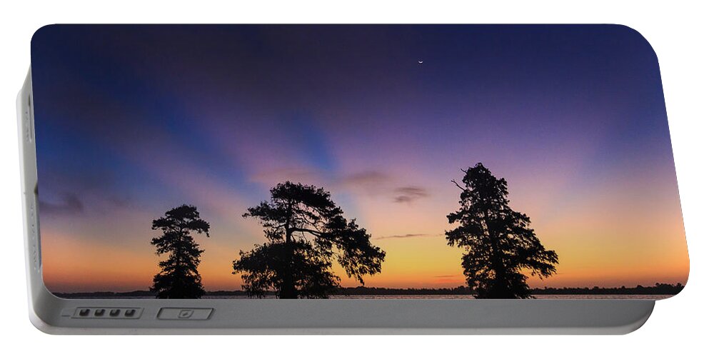 Lake Istokpoga Portable Battery Charger featuring the photograph Lake Istokpoga sunrise by Stefan Mazzola