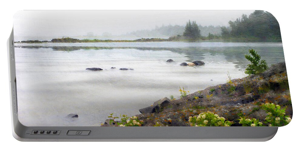 Lake Superior Portable Battery Charger featuring the photograph Lake Superior by Ed Hall