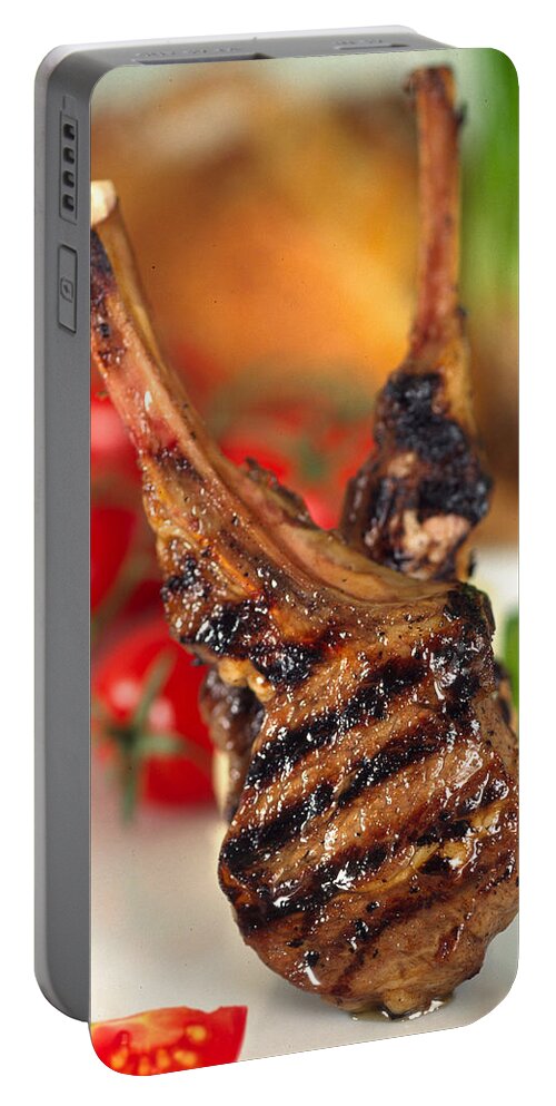 Lamb Chop Portable Battery Charger featuring the photograph Lamb Chop three by Mike Penney