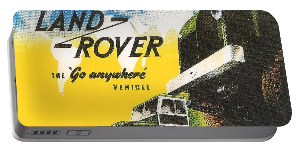Landrover Portable Battery Charger featuring the digital art Land Rover by Georgia Clare
