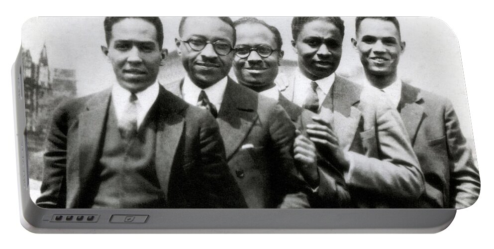 Literature Portable Battery Charger featuring the photograph Langston Hughes And Friends, 1924 by Science Source
