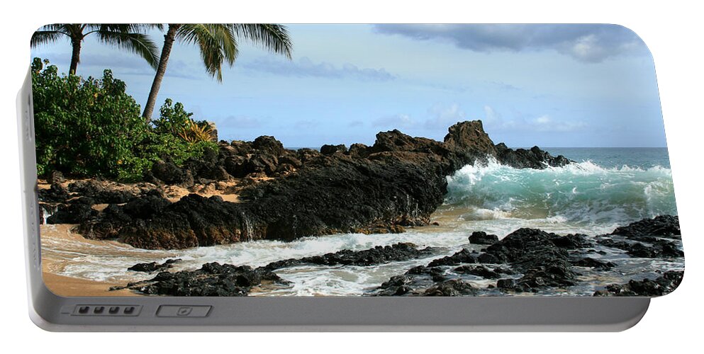 Aloha Portable Battery Charger featuring the photograph Lapiz Lazuli Stone Aloha Paako Aviaka by Sharon Mau
