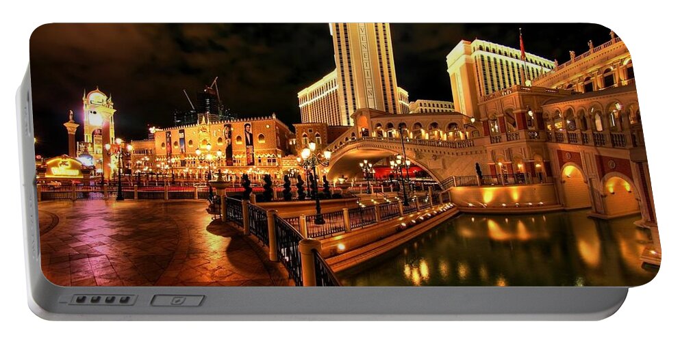 Las Vegas Portable Battery Charger featuring the photograph Las Vegas by Jackie Russo