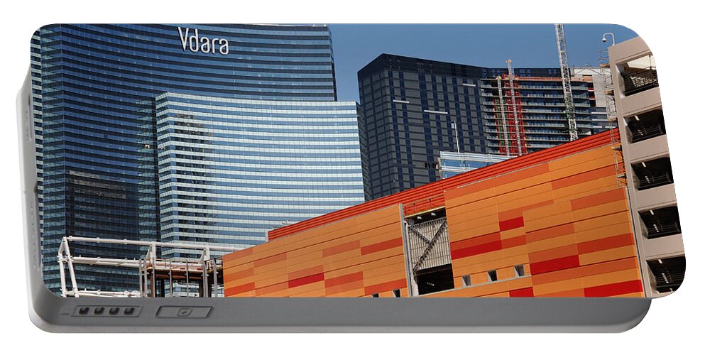 Photography Portable Battery Charger featuring the photograph Las Vegas under construction by Susanne Van Hulst