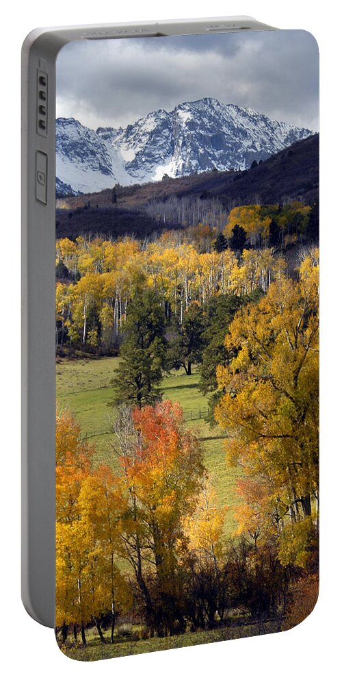 Colorado Portable Battery Charger featuring the photograph Last Light Before the Storm by Dave Mills