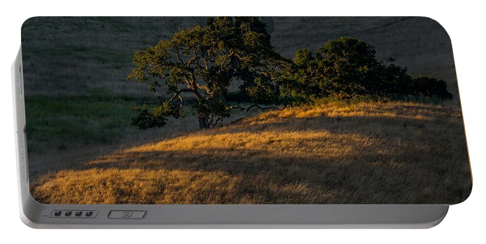 Hillside Portable Battery Charger featuring the photograph Last Light on the Hillside by Derek Dean