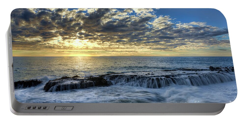Late Portable Battery Charger featuring the photograph Late Afternoon in Laguna Beach by Eddie Yerkish