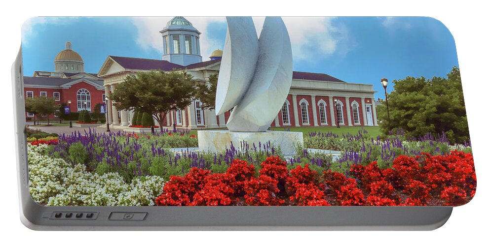 Springtime Portable Battery Charger featuring the photograph Late Spring at Christopher Newport University by Ola Allen