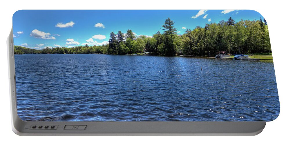Late Spring On 6th Lake Portable Battery Charger featuring the photograph Late Spring on 6th Lake by David Patterson
