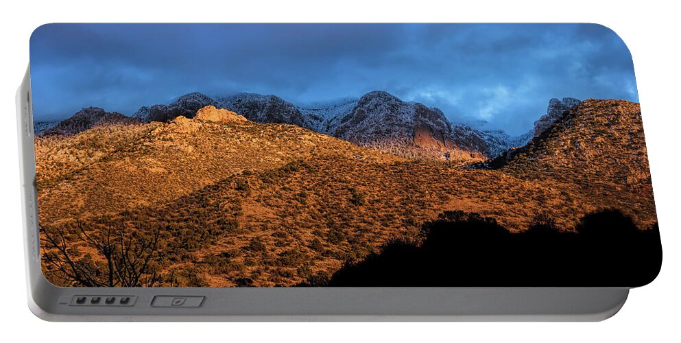 Landscape Portable Battery Charger featuring the photograph Layers of Light by Michael McKenney