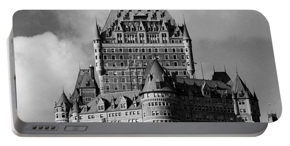 North America Portable Battery Charger featuring the photograph Le Chateau Frontenac - Quebec City by Juergen Weiss
