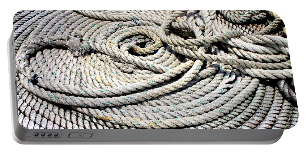 Rope Portable Battery Charger featuring the photograph Learning The Ropes by Randall Weidner