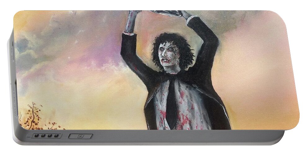 Leatherface Portable Battery Charger by William Chas Maxwell - Fine Art  America