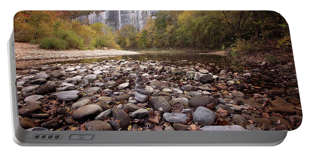 Buffalo River Portable Battery Charger featuring the photograph Leave No Trace by Eilish Palmer