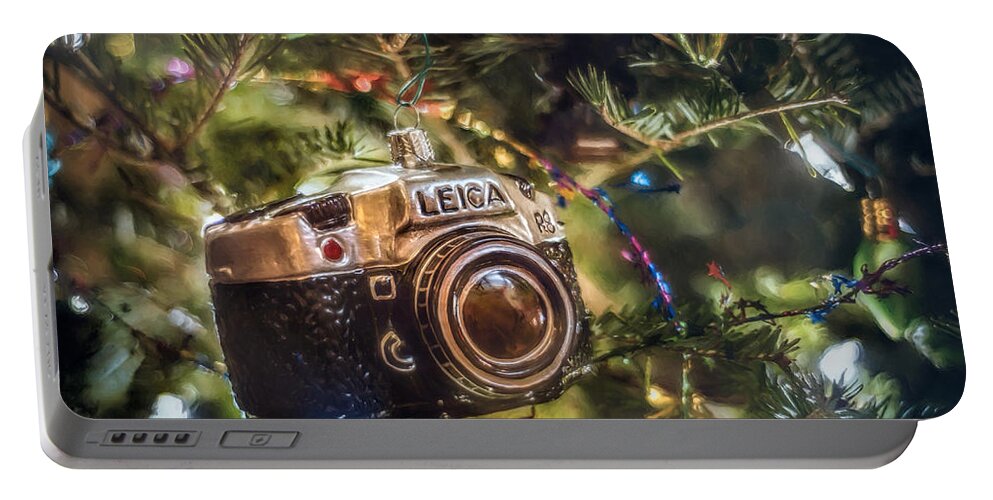 Scott Norris Photography. Christmas Tree Portable Battery Charger featuring the photograph Leica Christmas by Scott Norris