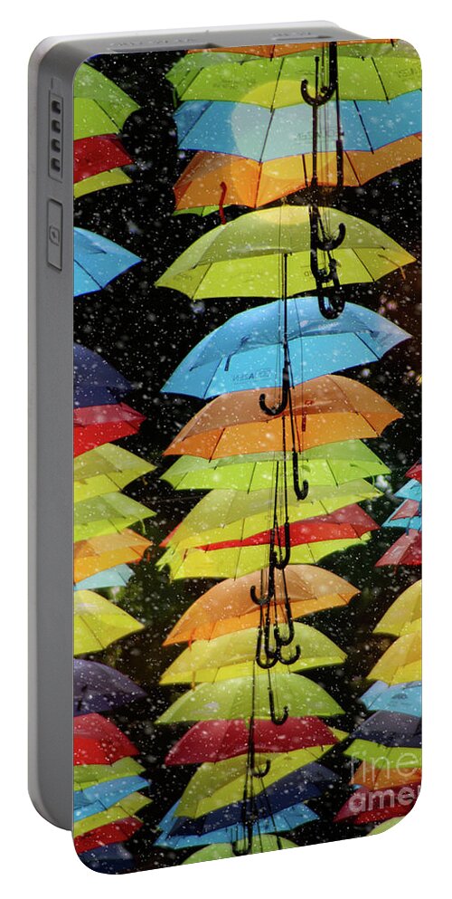 Paris Portable Battery Charger featuring the photograph Let It Snow - Doc Braham - All Rights Reserved by Doc Braham
