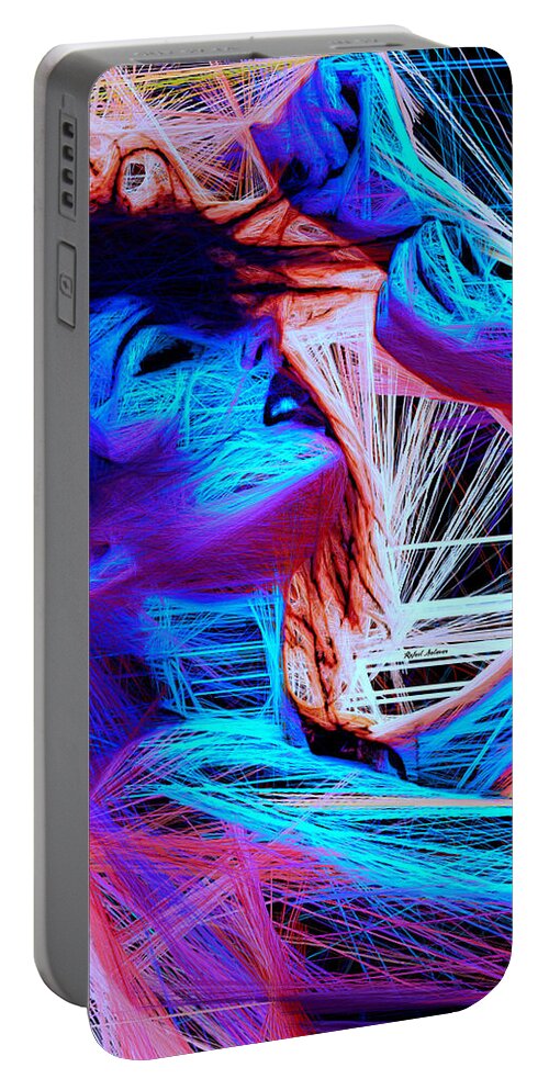 Rafael Salazar Portable Battery Charger featuring the digital art Let me in your dreams by Rafael Salazar