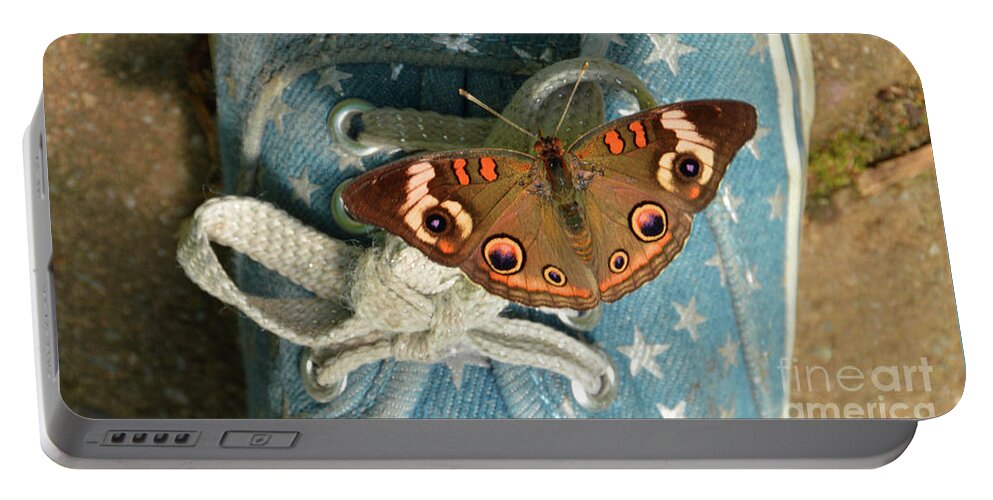 Butterfly Portable Battery Charger featuring the photograph Let Your Spirit Fly Free- Butterfly Nature Art by Robyn King
