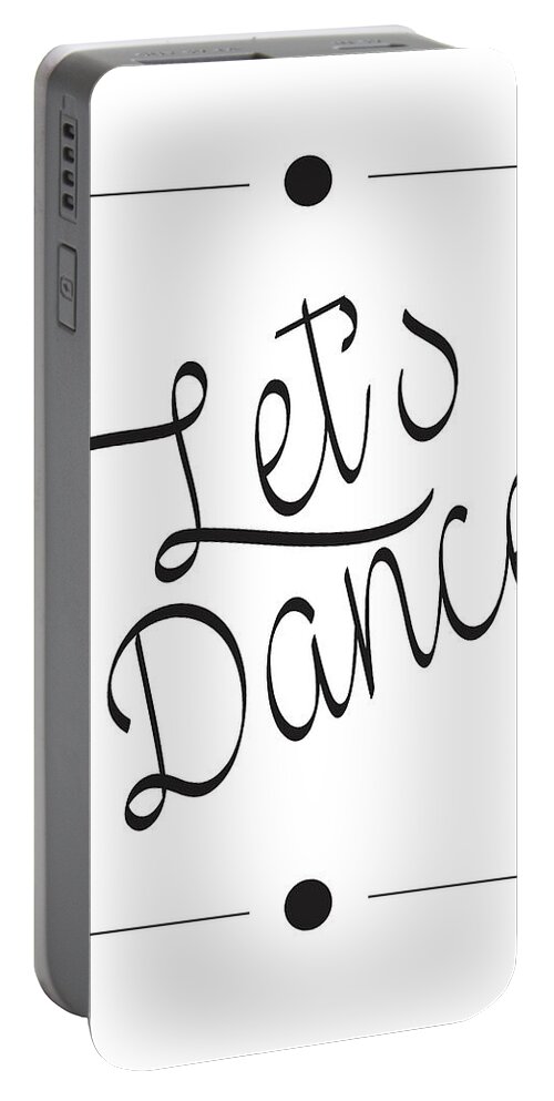 Let's Dance Portable Battery Charger featuring the mixed media Let's Dance by Studio Grafiikka