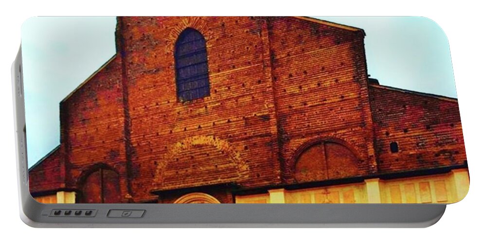 San Petronio Basilica Portable Battery Charger featuring the photograph San Petronio Basilica by Loly Lucious
