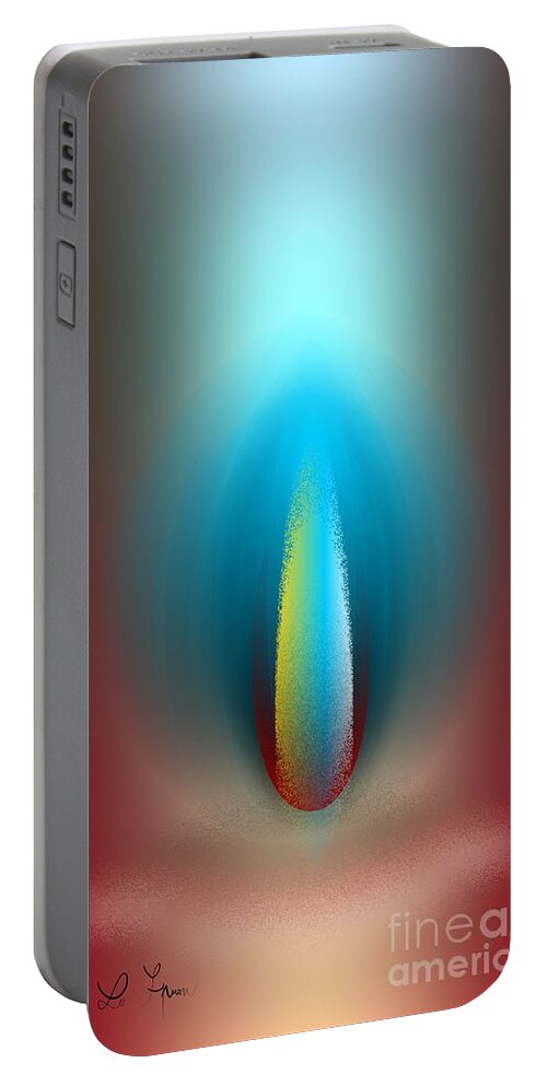 Light Portable Battery Charger featuring the digital art Light And Secrets by Leo Symon