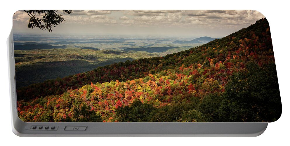 Tennessee Portable Battery Charger featuring the photograph Light And Shadow On Tennessee Mountains by Greg and Chrystal Mimbs