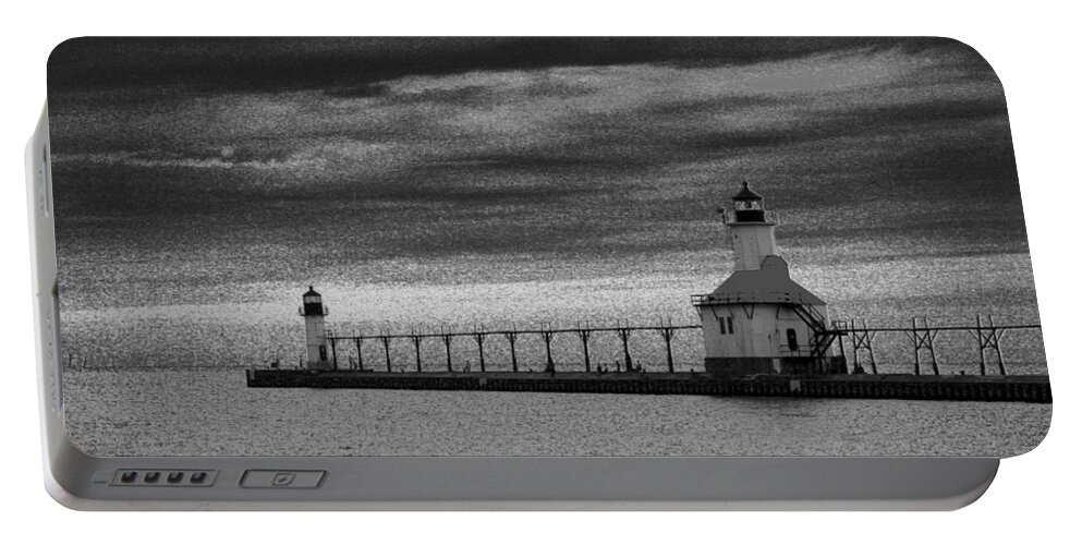 Lighthouse Portable Battery Charger featuring the photograph Light to Guide You by Julie Lueders 