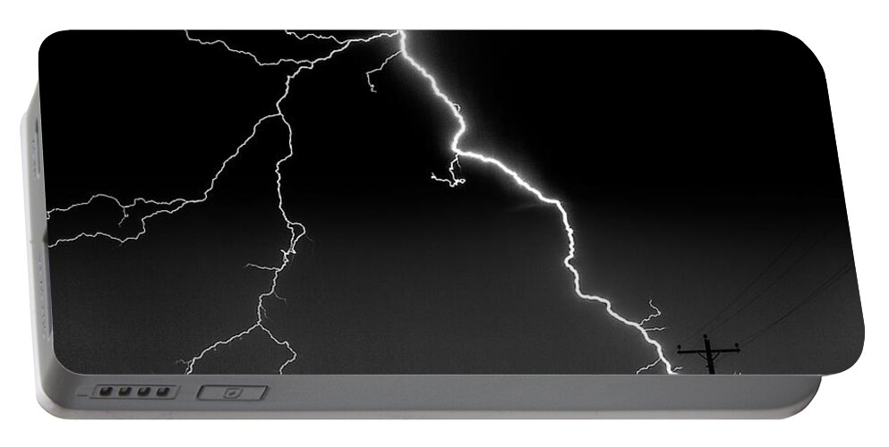 Clouds Portable Battery Charger featuring the photograph Lightning Bolt by Patti Schulze