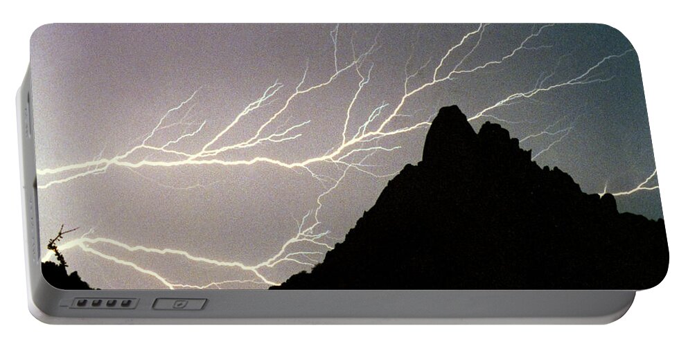 Lightning Portable Battery Charger featuring the photograph Lightning Branch by James BO Insogna