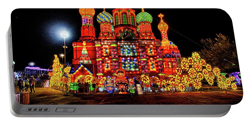 Lights Of The World Portable Battery Charger featuring the photograph Lights of the World Russia by C H Apperson