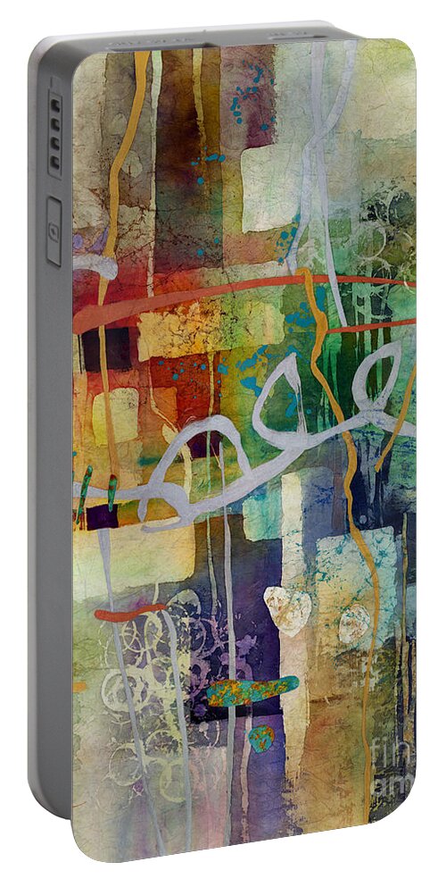 Liminal Portable Battery Charger featuring the painting Liminal Spaces by Hailey E Herrera