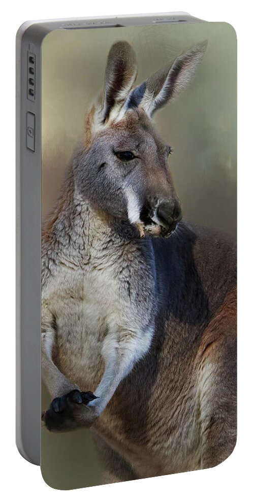 Animal Portable Battery Charger featuring the photograph Linden's Pose by Lana Trussell