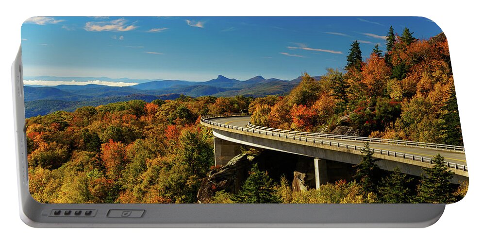 Linn Cove Viaduct Portable Battery Charger featuring the photograph Linn Cove Viaduct by C Renee Martin