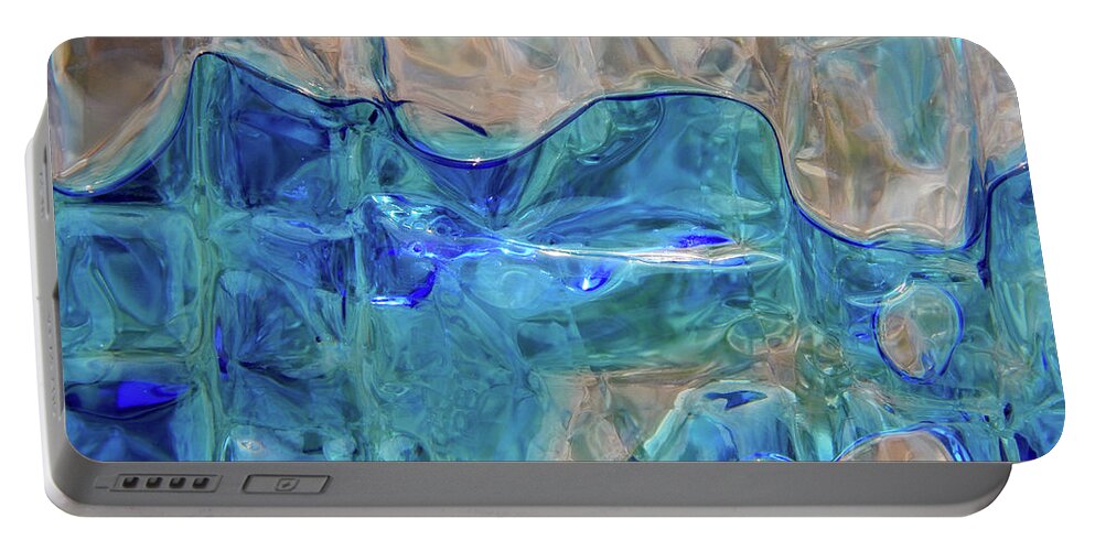 Art Portable Battery Charger featuring the photograph Liquid Abstract #0060 by Barbara Tristan