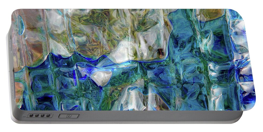 Art Portable Battery Charger featuring the photograph Liquid Abstract #0061 by Barbara Tristan