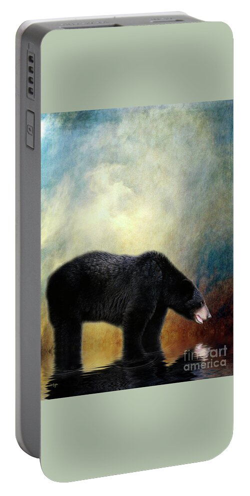Bear Portable Battery Charger featuring the photograph Little Boy Lost by Lois Bryan