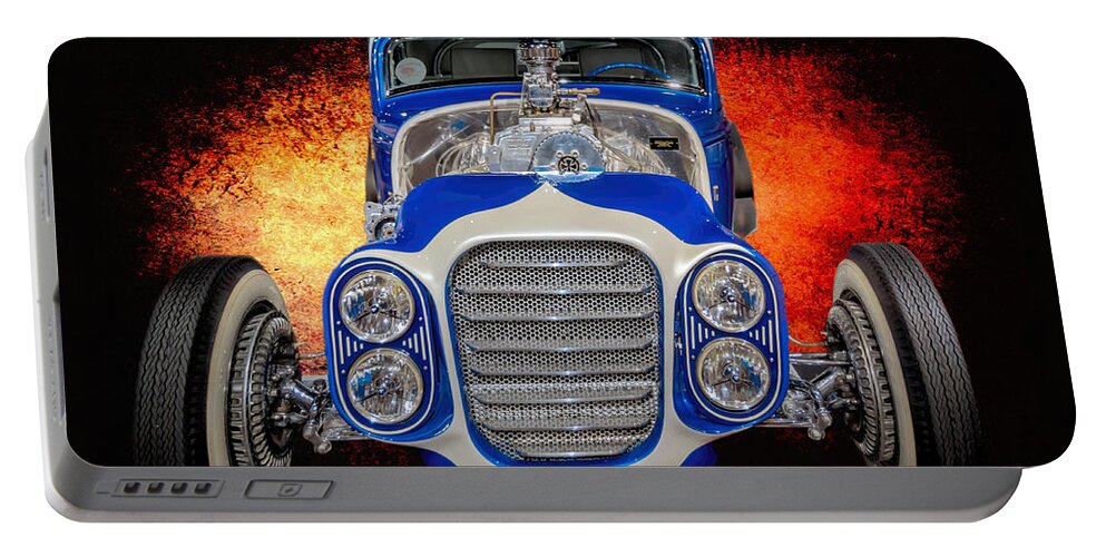 Car Portable Battery Charger featuring the photograph Little Deuce Coupe #4 by Susan Rissi Tregoning
