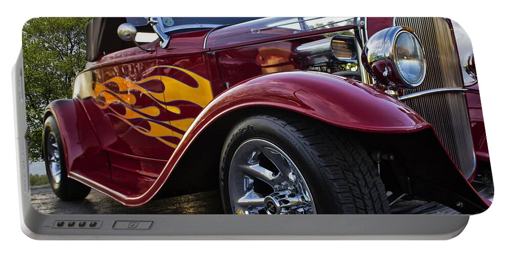 Dragster Portable Battery Charger featuring the photograph Little Deuce Coupe by Skip Tribby
