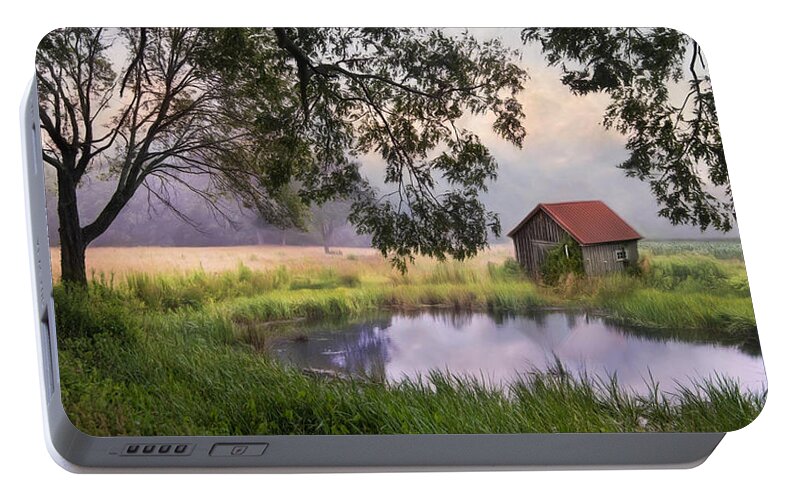 Water Portable Battery Charger featuring the photograph Little Pond by Robin-Lee Vieira