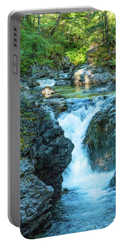 Landscapes Portable Battery Charger featuring the photograph Little Qualicom Falls by Claude Dalley
