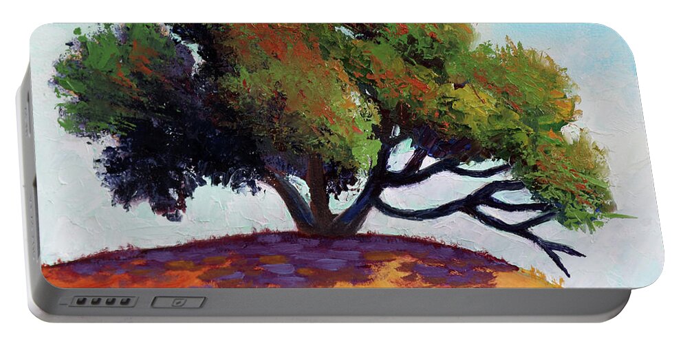 Tree Portable Battery Charger featuring the painting Live Oak Tree by Kevin Hughes