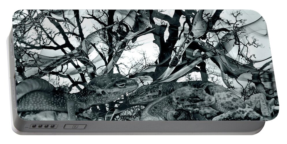 Adria Trail Portable Battery Charger featuring the photograph Lizard Lair by Adria Trail