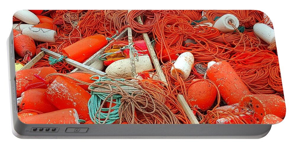 Sea Portable Battery Charger featuring the photograph Lobster Season by Michael Graham