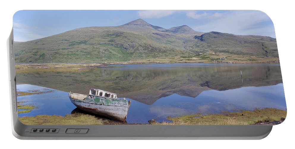 Loch Portable Battery Charger featuring the photograph Loch Beg Reflections by Pete Walkden