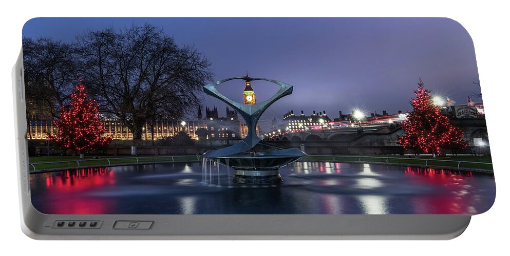 London Portable Battery Charger featuring the photograph London at Christmas by Matt Malloy