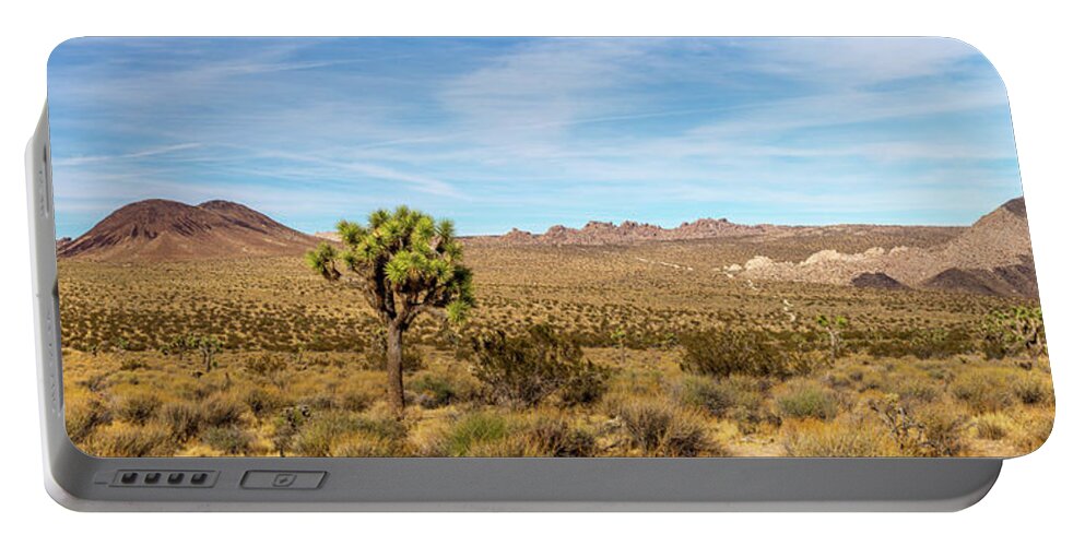 California Portable Battery Charger featuring the photograph Lone Joshua Tree - Pleasant Valley by Peter Tellone