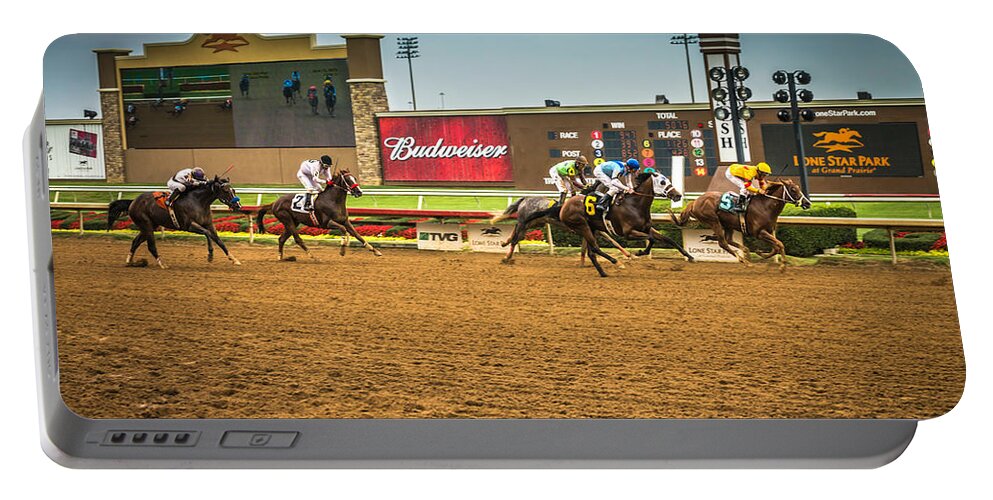 Lone Star Park Portable Battery Charger featuring the photograph Lone Star Park Grand Prairie Texas by Robert Bellomy