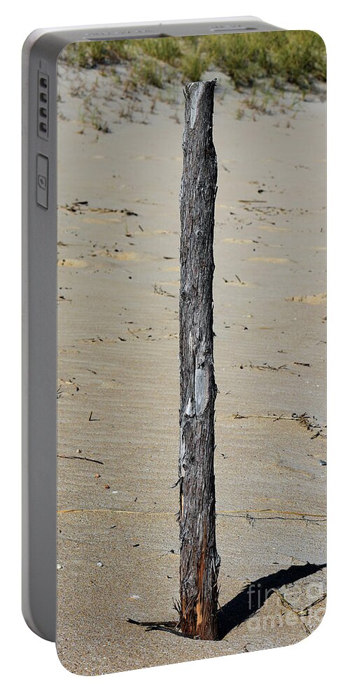Scenic Portable Battery Charger featuring the photograph Lonesome Pole by Skip Willits