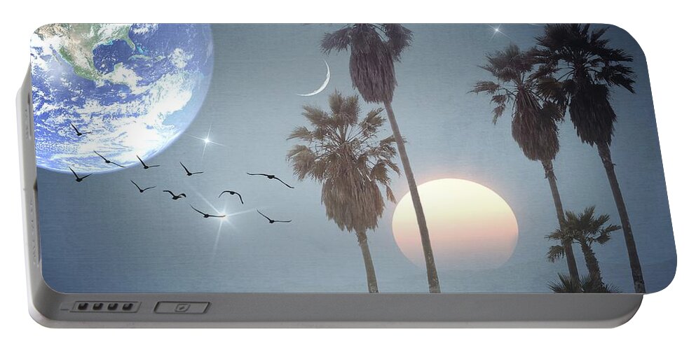 Longing Portable Battery Charger featuring the digital art Longing by Marianna Mills