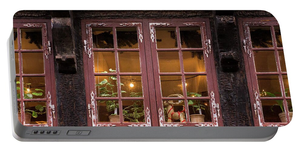 Window Portable Battery Charger featuring the photograph Looking in - 365-274 by Inge Riis McDonald